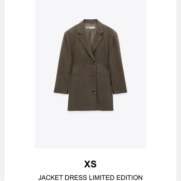 Jacket dress with waist tie - Picture 1 of 4